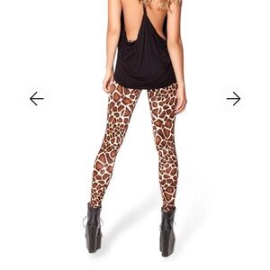 Blackmilk Baby Giraffe High Waisted Leggings